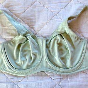 Wacoal Simone Sport Underwire Bra, 34D, light mint green